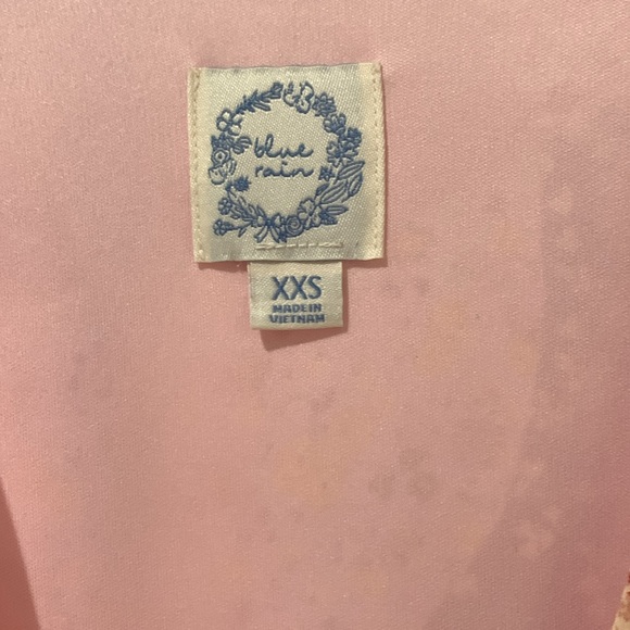 EUC Blue Rain Wraparound Floral Dress • Size XXS - Picture 6 of 8